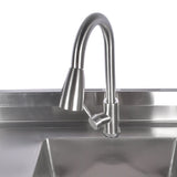 Stainless Steel Kitchen Sink Commercial Freestanding Utility Sink with Drawer and Pull-Out Faucet 58089509