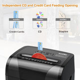 Paper Shredder, 18-Sheet Cross Cut Level P-4, Shred Paper/Credit Card/CD, with Large Pull Out 18301948