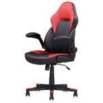 ZUN Adjustable Ergonomic Gaming Chair, Faux Leather Upholstered Office Chair w/ 360-degree Swivel and B011P213323