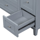 ZUN [Cabinet Only] 36" Bathroom Vanity-Grey Blue WF307083AAE