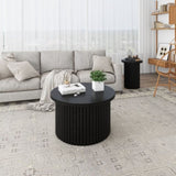 Coffee Table Set of 2 ,Round Coffee Table,Modern Side Tables Accent End Table for Living Room W688P248110