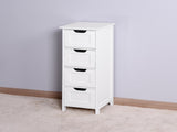 White Bathroom Storage Cabinet, Freestanding Cabinet with Drawers W40914884