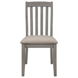 Grey Padded Side Chair B062P153692
