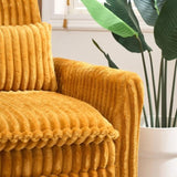 Yellow comfortable chair for Small apartment Bedroom space Balcony Small sofa bed Lazy Small sofa W1658P290465