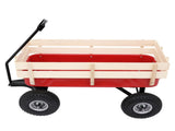 97x43x78cm Garden Iron Wood Four Wheel Garden Wagon 05908725