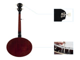 Top Grade Exquisite Professional Wood Metal 5-string Banjo White & Wood Color 76375310
