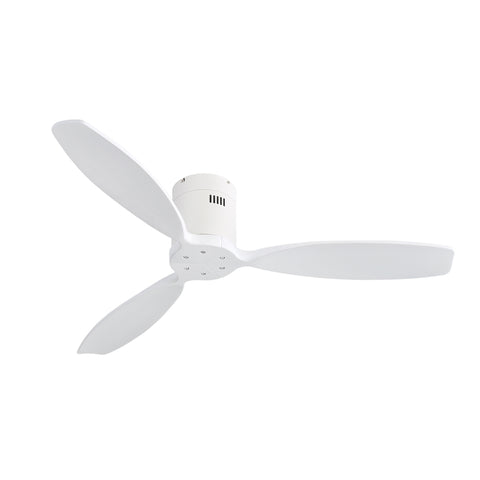 ZUN 52 Inch Indoor Wooden Ceiling Fan With 3 Solid Wood Blades Remote Control Reversible DC Motor W934P146082