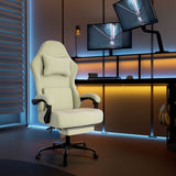 Ergonomic Gaming Chair, Video Game Chair with Massage Lumbar Support and Footrest, Height Adjustable 46917845