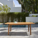 Carlton Honey Wood Patio Wood Dining Table B093121228