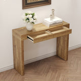 ZUN Elegant Natural Wood Grain Bar Table-50 Inches Long, a Practical Choice for Modern Homes.Wood Grain W2920P225015