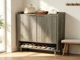 ()2 Cabinet Doors with Top Railing and 1 Row of Shelves for Shoe Cabinets 54853335