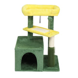 27.5in Cat Tree, Multi-level Cat Tower with Cat Scratching Post and Pad, Cozy Cat Condo, Padded Top 92212210