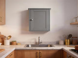 Gray P2 MDF painted finish, 34.6*20*50cm, single door with one shelf, bathroom vanity 66510288