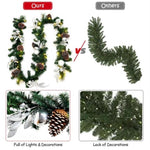 ZUN 9 Feet Christmas Garland with LED Lights 67883191