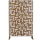 Outdoor & Indoor Privacy Metal Privacy 76" H48" W, Freestanding Decorative Privacy W465P193195