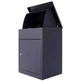 Package Delivery Boxes for Outside,Extra Large Mailbox,Galvanized Steel Parcel Mailbox,Wall Mounted W46566959