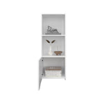 ZUN Obregon 43" Tall One-Door Wall Cabinet with Two Open Shelves, Medicine Cabinet B200P235847