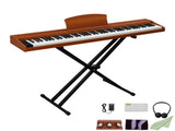 GPP-107 88 Key Full Size Semi-Weighted Standard Keyboards Wooden Digital 79140505