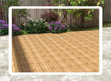 30-Pack Acacia Wood Interlocking Deck Tiles 12"x12" Quick Drainage for Patio Garden Poolside Natural 08436898
