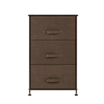 ZUN 3-Tier Dresser Drawer, Storage Unit with 3 Easy Pull Fabric Drawers and Metal Frame, Wooden 43484601