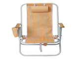 4-Position Adjustable Backpack Beach Chair, Foldable Rustproof Aluminum Frame Lounge Chair with 86485708