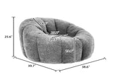 Bean Bag Chair, Bean Bag Sofa Chair with Armrests Stuffed High-Density Foam, Lazy Sofa Comfy Chairs W2200P239873