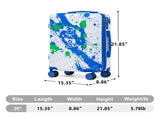 20 Inch PC Spinner Wheel Luggage, Carry on Suitcase, With Printed pattern and Combination Lock W2787P487165