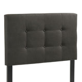 Charcoal Tufted Twin Panel Bed B062P153538