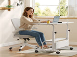 Height Adjustable Desk Standing Desk Small Desk for Small Spaces, Mobile Rolling Computer Desk on 38015804