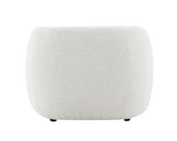 Lucifer White Shimmer Fabric Chair B2726P308603