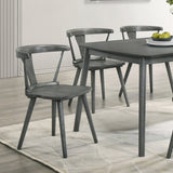 2 Pieces Set Dining Side Chair Rustic Modern Farmhouse Design Retro Design Easy to Assembly W2537P211109