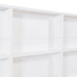 Wooden Twin Size House Bed with 2 Drawers,Kids Bed with Storage Shelf, White WF301456AAK