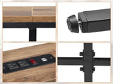 70.9 inch Narrow Long Console with 2 Power Outlets & USB Ports, Narrow Entryway Sofa 82226885