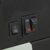 17 inch Freestanding Electric Fireplace Stove heater with 3D Flame effect,Black 86608177