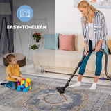 LOOM & LUXE Collection 5X7 Blue/Ivory /Medallion Non-Shedding Living Room Bedroom Dining Home Office B335P289572