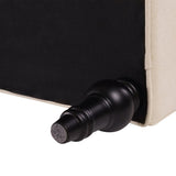 Lewis Bolster Arm Entryway Bench, Sky Neutral Beige Polyester B2719P238173