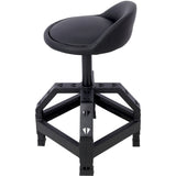 Pneumatic 360 Degree Swivel Stool, Mechanics Rolling Creeper Seat, Heavy Duty Mechanics Stool,black W46590157