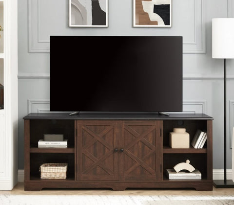 ZUN Modern Farmhouse TV Media Stand, Large Barn Inspired Home Entertainment Console, for TV Up to 80'', W1758P147680