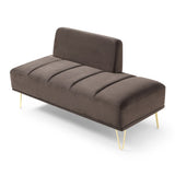 ZUN 56.3"Inch Width Modern End of Bed Bench,Velvet Fabric Upholstered 2 Seater Sofa Couch Entryway W2677P188558