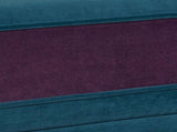 Anya Boho Chic Wingback Accent Arm Chair, Floral & Leopard, Blue-Teal & Purple Velvet B2719P238251
