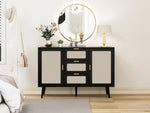 ZUN 2 Door 3 Drawer Cabinet, Accent Storage Cabinet, Suitable for Living Room, Bedroom, Dining Room, W688137475