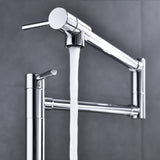 Pot shaped filler folding kitchen faucet with extended handle 18951448
