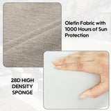 2 Pcs Set High Back Patio Chair Cushions, Tufted Rocking Chair Cushions, Adirondack Cushions for W419P311602