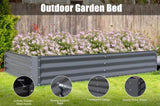 ZUN 6x3x1ft Galvanized Raised Garden Bed, Outdoor Planter Garden Boxes Large Metal Planter Box for W1859P197881