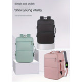 Women's Large Capacity Backpack with USB Charger and Shoe Pocket, Flight-Approved for Easy Travel. 11718184