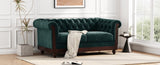 VIVALUX 59.44" Chesterfield Velvet Loveseat Sofa,2-Person Rolled Arm Dutch Plush Upholstered Sofa N762P178705F