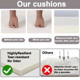 2PCS Set Outdoor Lounge Chair Cushion Replacement Patio Funiture Seat Cushion Chaise Lounge 07844239