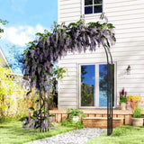 Steel Garden Arch with Gate 76547052