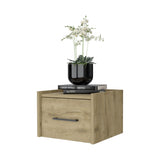 ZUN Elfrida Wall-Mounted Nightstand, Sleek Single-Drawer Design with Spacious Top Shelf B128P148913