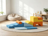 9-Piece Soft Play Set, Foam Blocks with Detachable Covers, for Climbing & Crawling, Multicolored 71938462